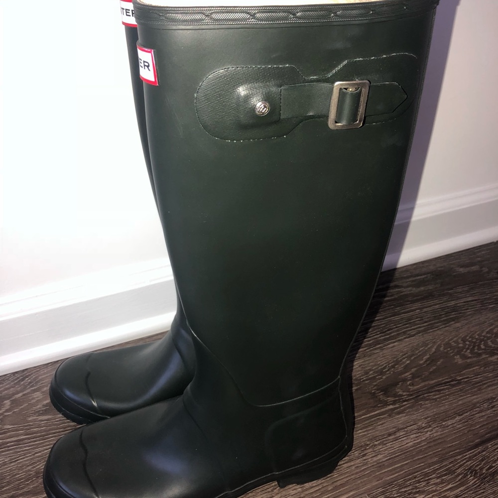 Forest Green Hunter Rain Boots NEVER WORN